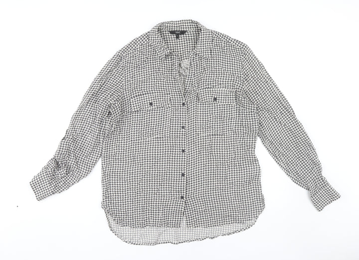 Next Women's Multicoloured Check Button-Up Shirt