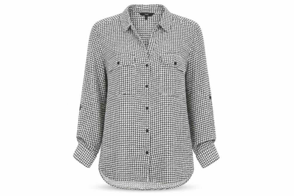 Next Women's Multicoloured Check Button-Up Shirt