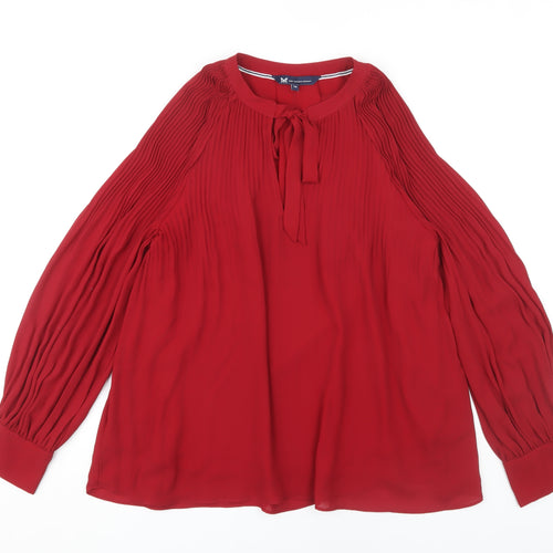 Crew Clothing Company Women's Red Blouse, Size 14