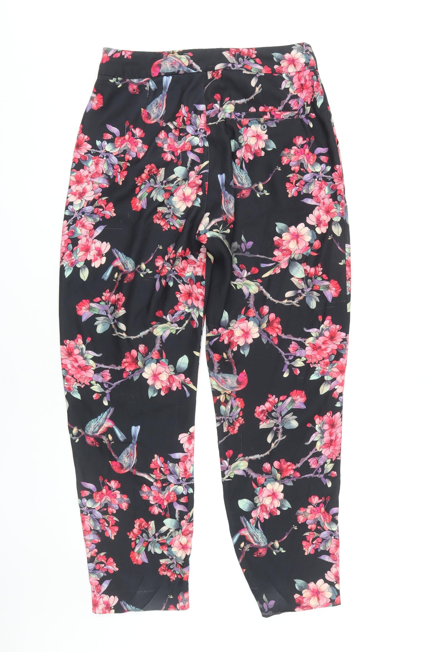 Lindex Women’s Multicoloured Floral Trousers UK 14