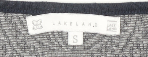 Lakeland Women's Blue Geometric Shift Dress, S, 3/4 Sleeve