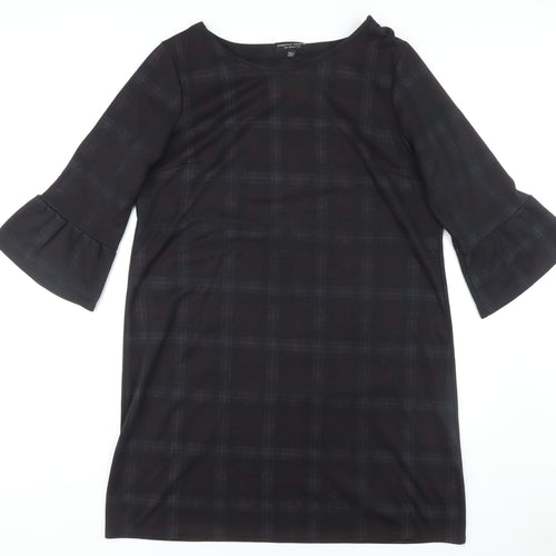 Dorothy Perkins Women's Black Check Shift Dress Size 16