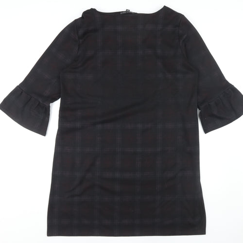 Dorothy Perkins Women's Black Check Shift Dress Size 16