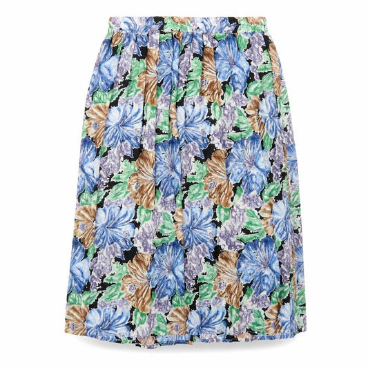 Front view of Canda Women's Multicoloured Floral Skirt, size 14