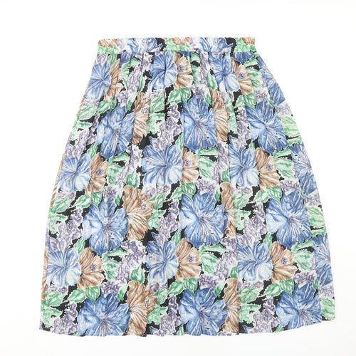 Canda Women's Multicoloured Floral Skirt Size 14