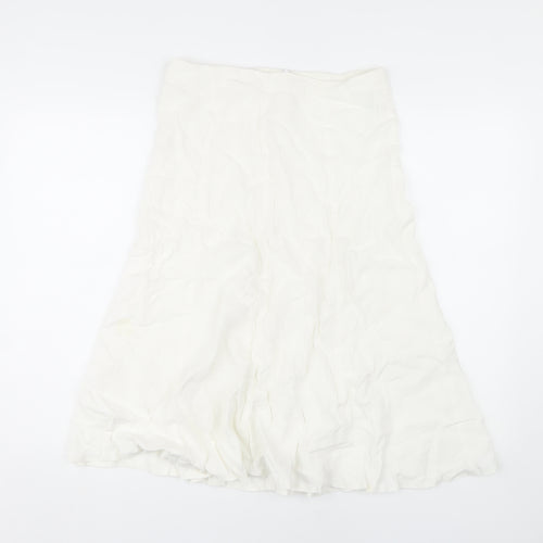 Marks and Spencer Women’s White Long Skirt, Size 10