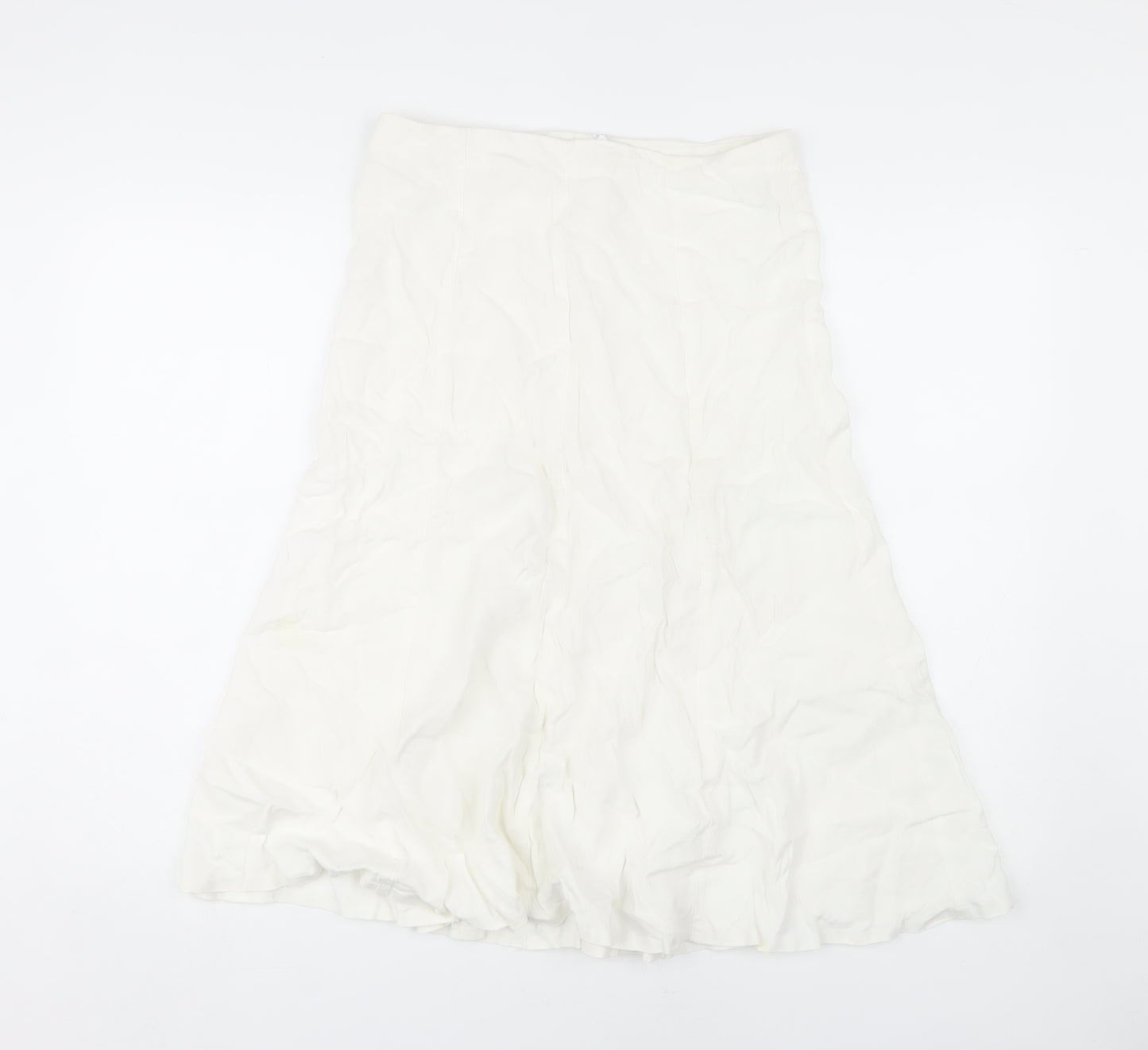 Marks and Spencer Women’s White Long Skirt, Size 10
