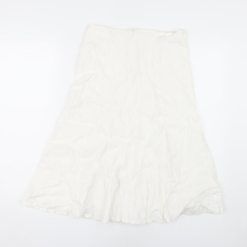 Marks and Spencer Women’s White Long Skirt, Size 10