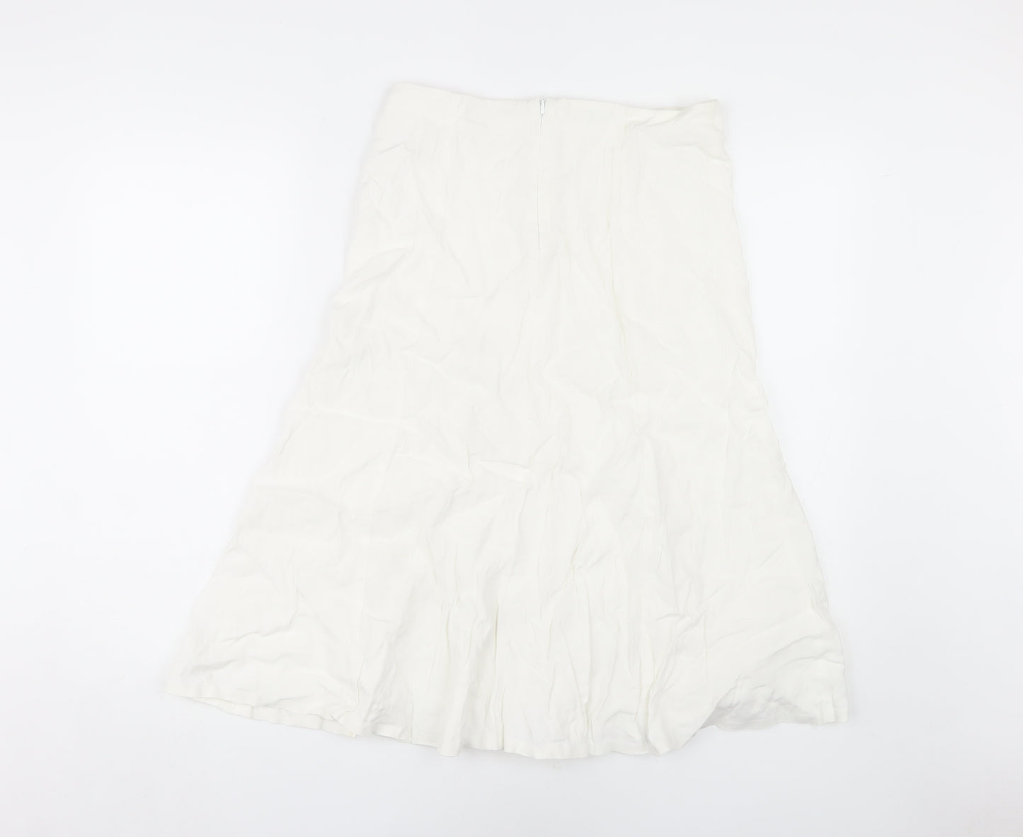 Marks and Spencer Women’s White Long Skirt, Size 10