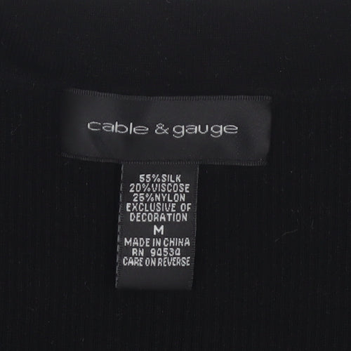 Cable & Gauge Women's Black Studded Tank Top - M