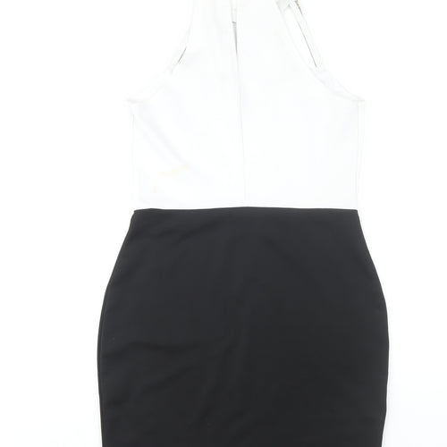 Quiz Women’s Black & White Bodycon Dress Size 16