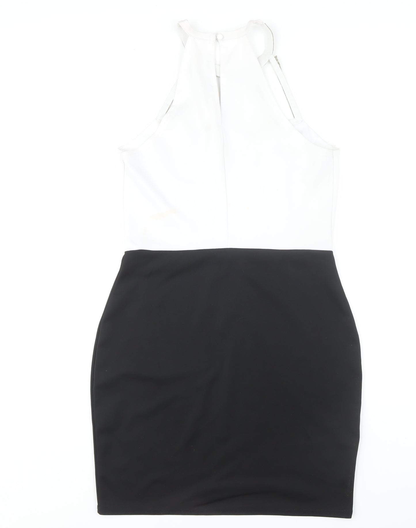Quiz Women’s Black & White Bodycon Dress Size 16