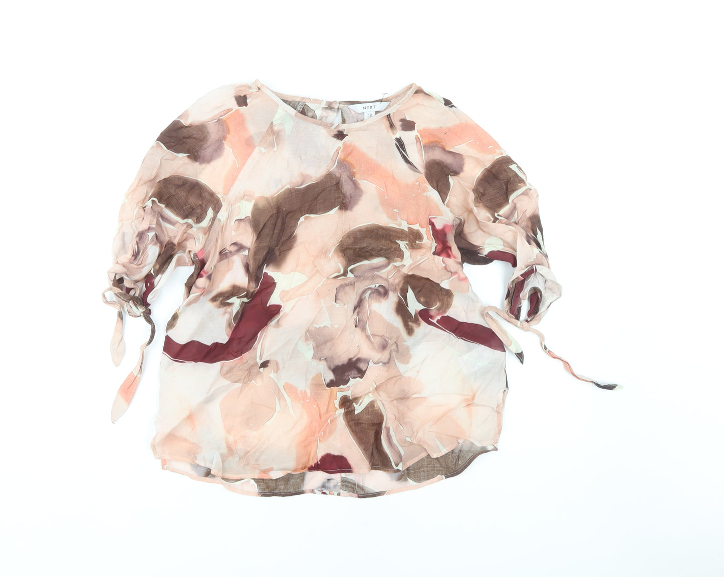 Next Women's Multicoloured Floral Blouse Size 10