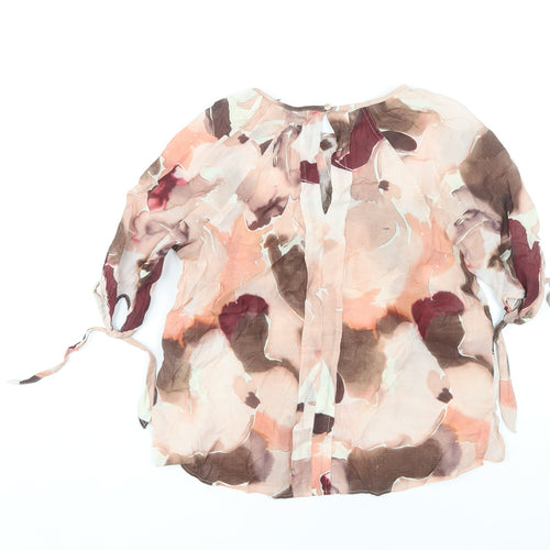 Next Women's Multicoloured Floral Blouse Size 10