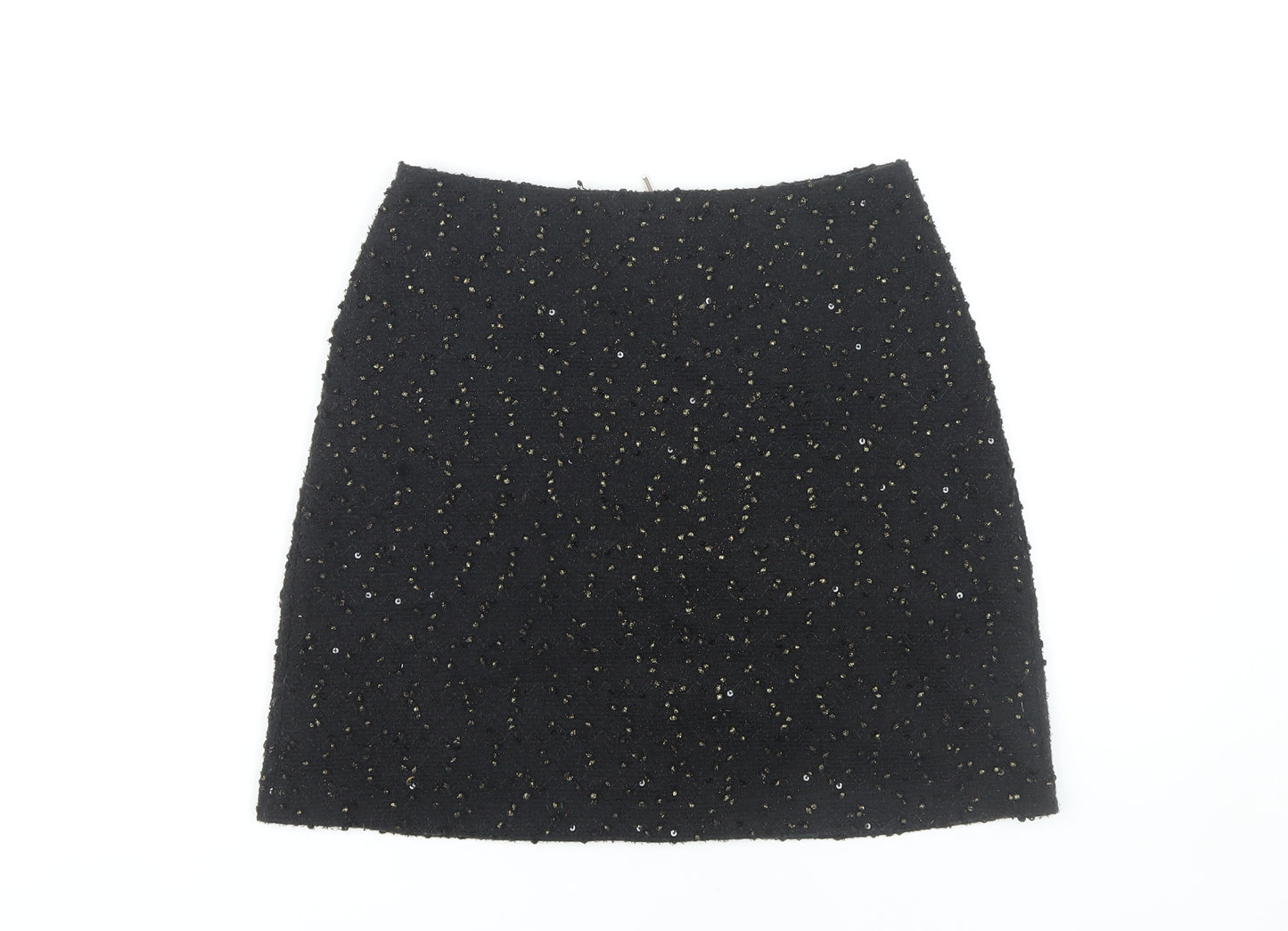 Oasis Women’s Black Sequin Mini Skirt - XS