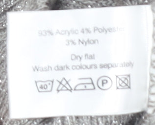 Jane Norman Women's Grey Cape Jumper Size 12