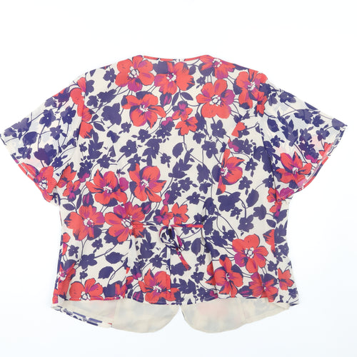 Eastex Women's Multicoloured Floral Blouse Size 20
