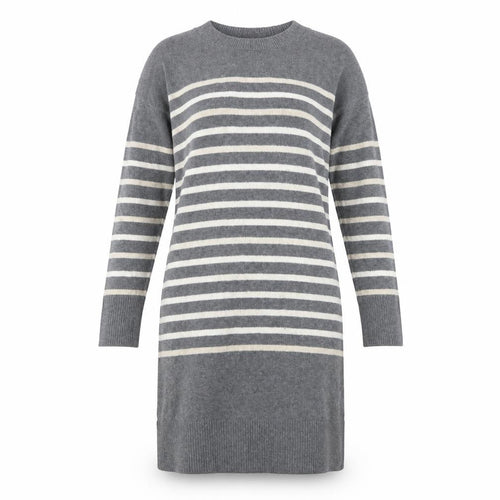 GAP Women's Grey Striped Jumper Dress, Size S, Classic Style