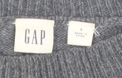 GAP Women's Grey Striped Jumper Dress, Size S, Classic Style