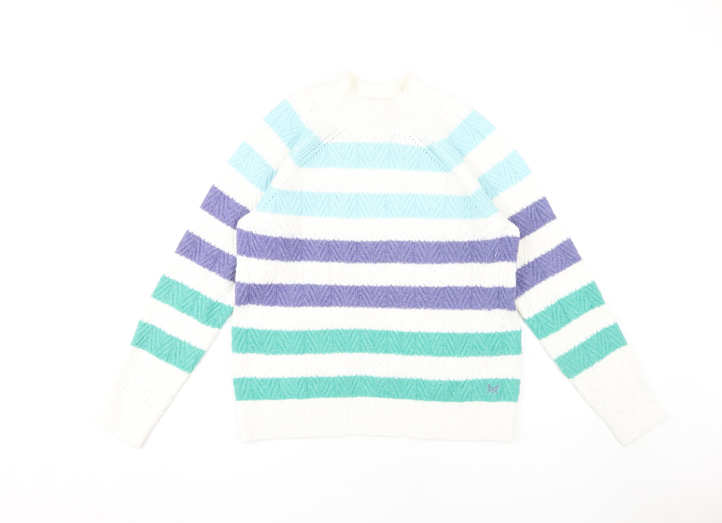 Crew Clothing Women's Multicoloured Striped Pullover, Size 10