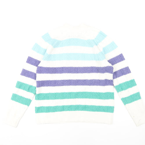 Crew Clothing Women's Multicoloured Striped Pullover, Size 10