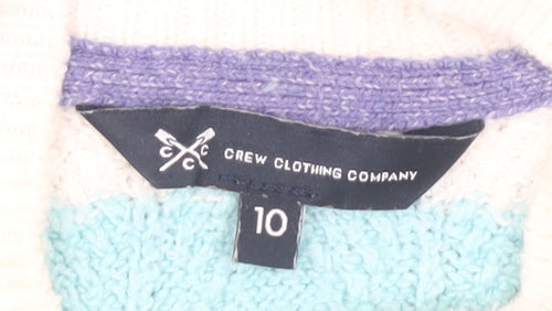 Crew Clothing Women's Multicoloured Striped Pullover, Size 10