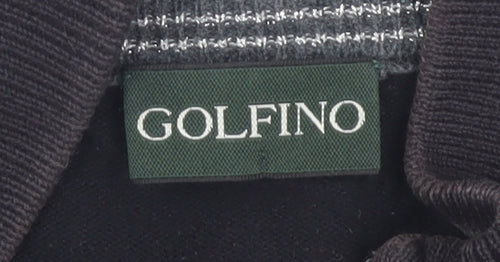 Golfino Women's Black Argyle Full Zip Jumper Size 10