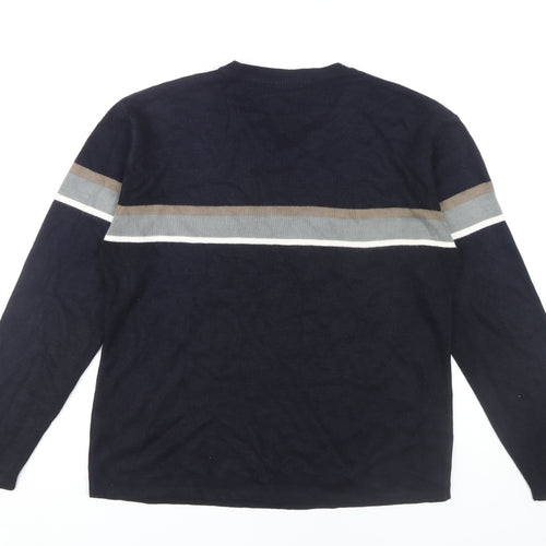 Tom Hagan XL Men's Black V-Neck Pullover Jumper