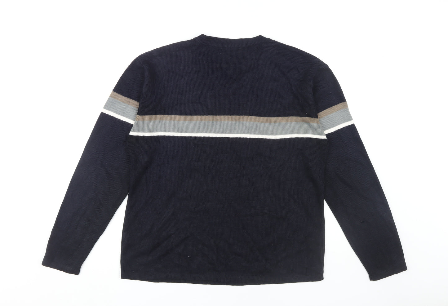 Tom Hagan XL Men's Black V-Neck Pullover Jumper