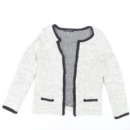 Zara Women’s White Basic Jacket - Classic Short Style