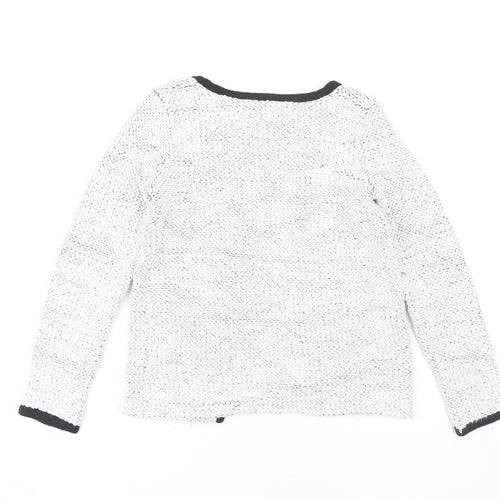 Zara Women’s White Basic Jacket - Classic Short Style