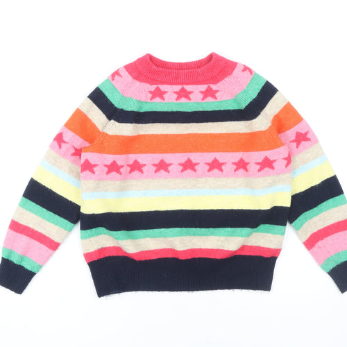 Marks and Spencer Women's Multicoloured Star Jumper, Size S
