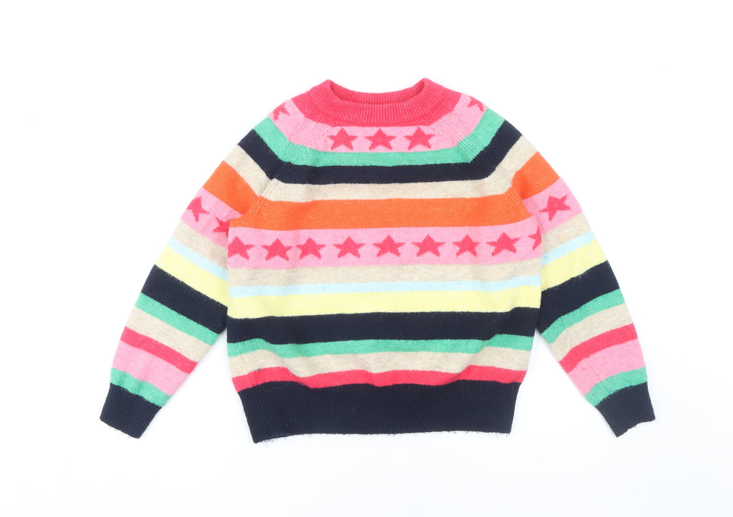 Marks and Spencer Women's Multicoloured Star Jumper, Size S