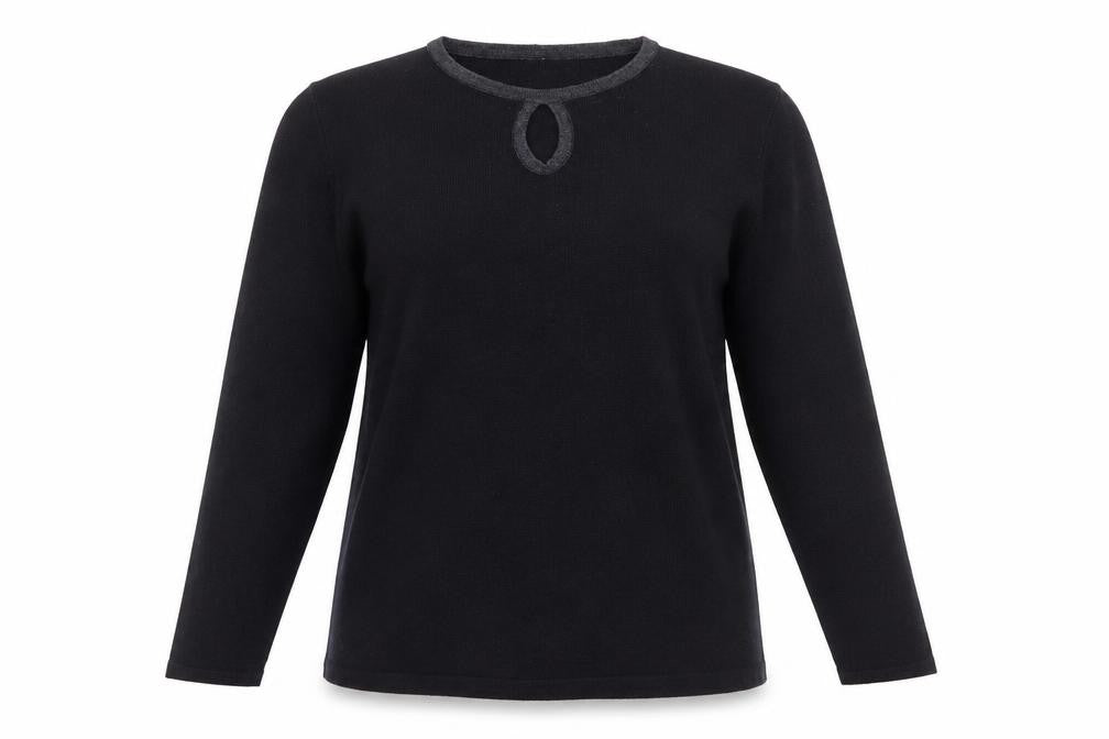 Front view of Joella Di Marco Women's Black jumper, size S