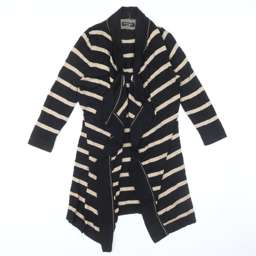 Principles Women's Black Cardigan Size 14 Striped
