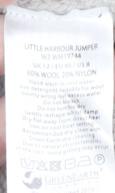 Seasalt Cornwall Women's Grey Pullover Jumper, Size 12