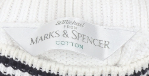 Marks and Spencer Women's White Cable-Knit Vest