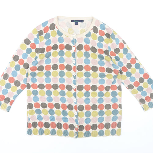 Boden Women's Multicoloured Polka Dot Cardigan Size 10