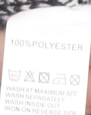 Wild Flower Women's Black Check Pullover Jumper M