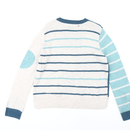 White Stuff Women's Multicoloured Pullover Jumper Size 16