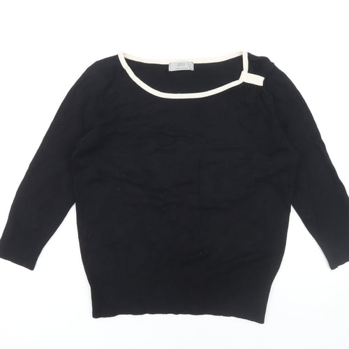 Marks and Spencer Women's Black Pullover Jumper, Size 12
