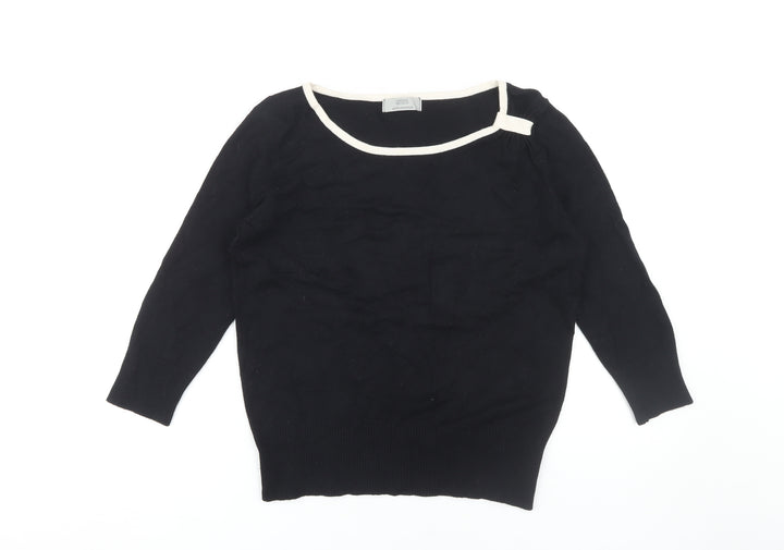 Marks and Spencer Women's Black Pullover Jumper, Size 12