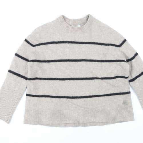 Stockholm Atelier Beige Striped Women’s Jumper Size S