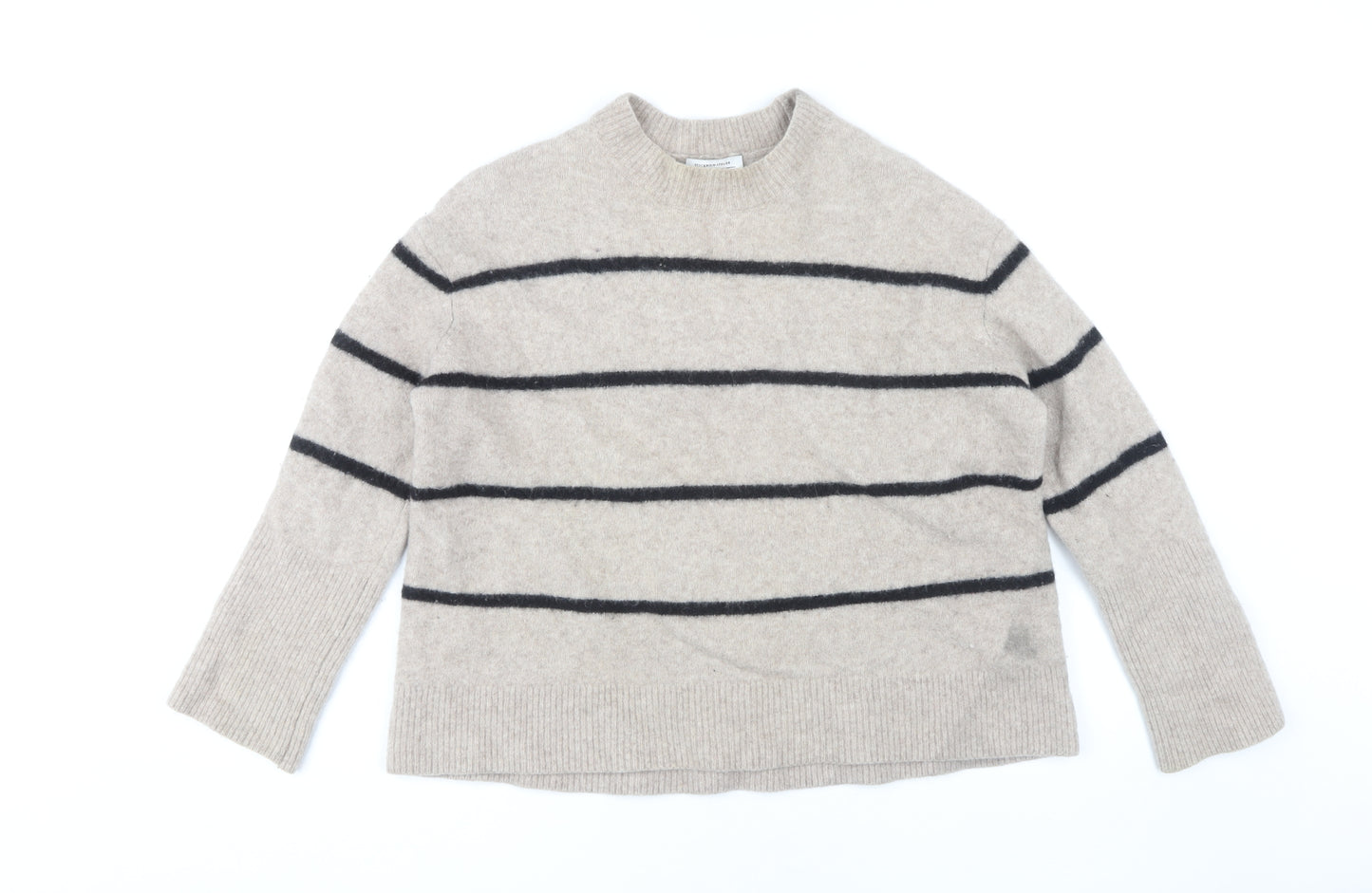 Stockholm Atelier Beige Striped Women’s Jumper Size S