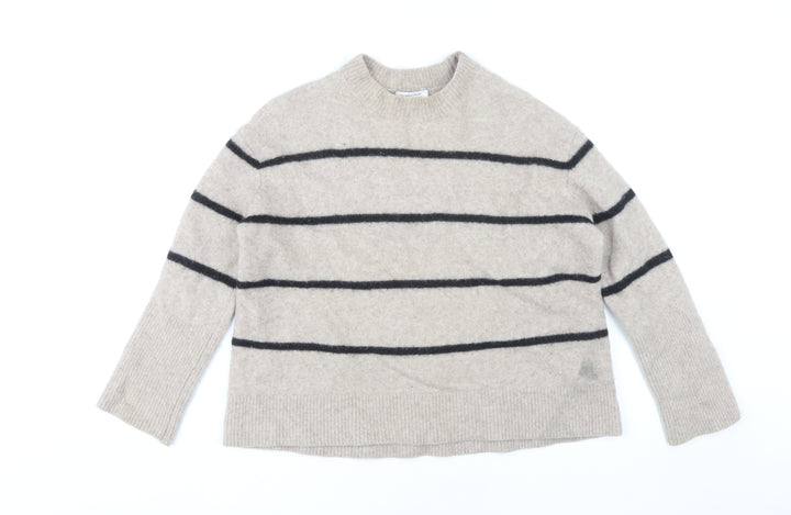 Stockholm Atelier Beige Striped Women’s Jumper Size S