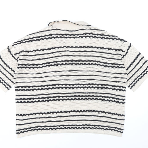 ASOS Design Women's Multicoloured Collared Pullover Jumper M