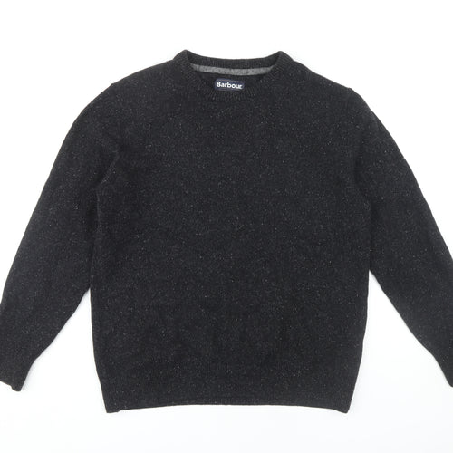 Barbour Men's Black Crew Neck Pullover Jumper L