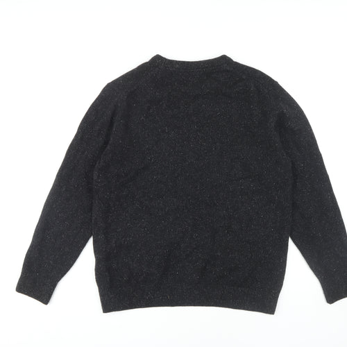 Barbour Men's Black Crew Neck Pullover Jumper L