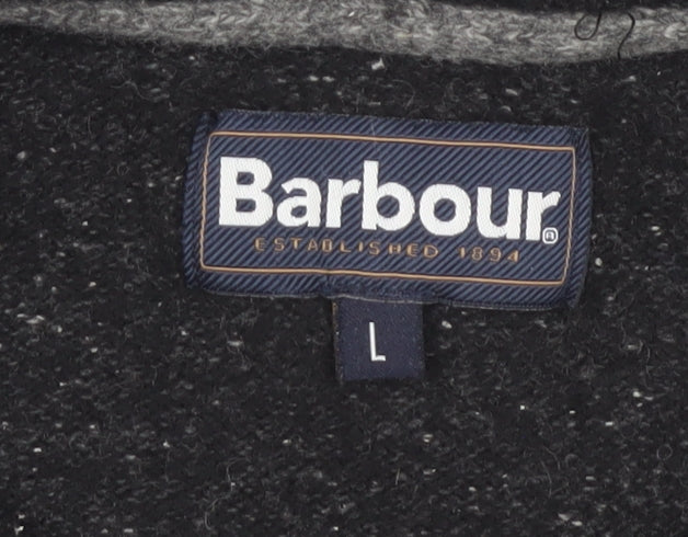 Barbour Men's Black Crew Neck Pullover Jumper L