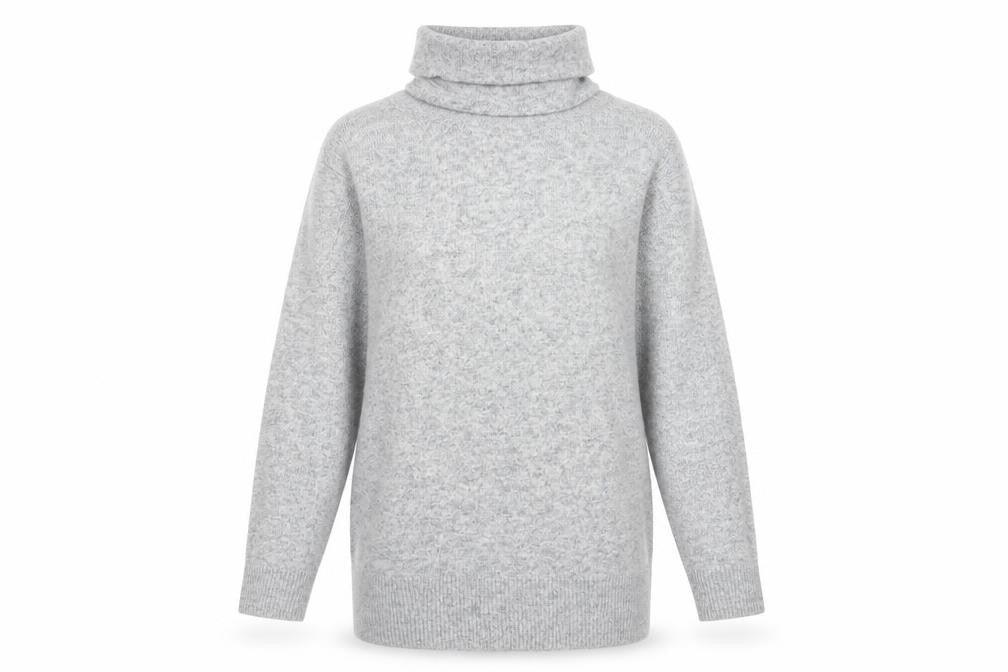 Wallis Women's Grey Cowl Neck Pullover Jumper M